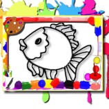 Fish Coloring Book: Let Them Paint Let Them Draw
