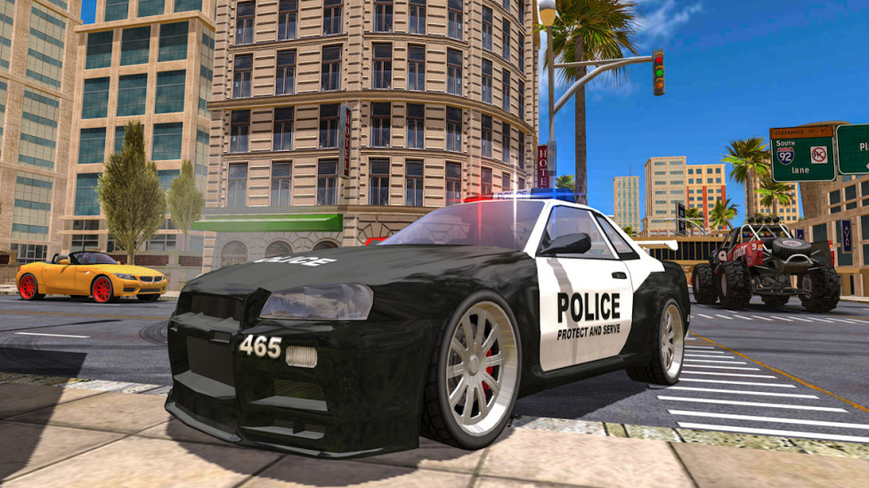 Police Car Stunt Simulation 3D